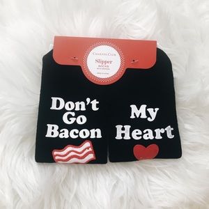 Bacon Slipper Socks with Grippers